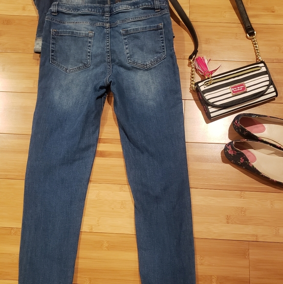 Cherokee  Girls' Straight Jeans - Blue Size 16 - Picture 4 of 8